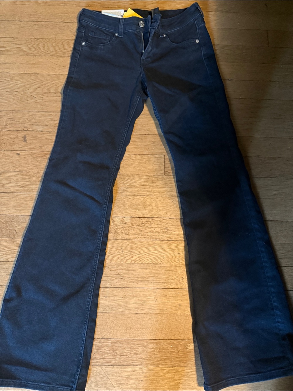 Women's Black Low waist Flare Jeans